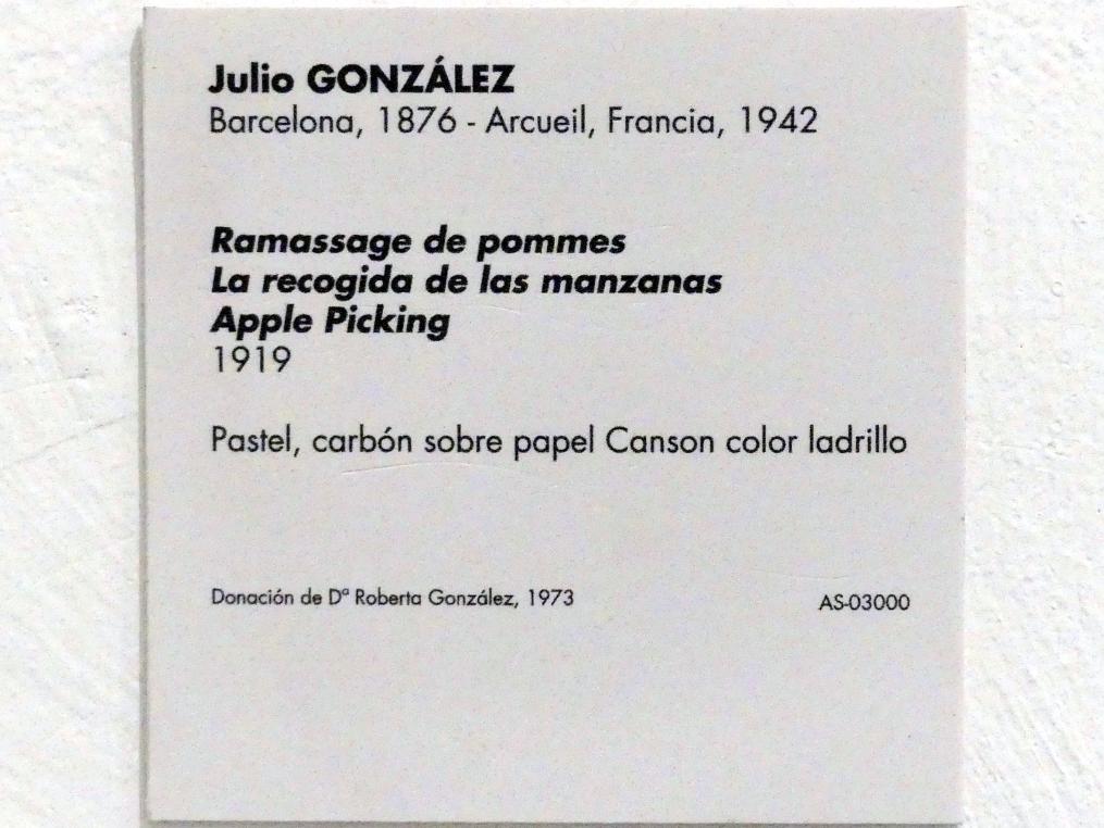 Julio González (1897–1942), Apfelernte, Madrid, Museo Reina Sofía, Saal 201.04, 1919, Bild 2/2