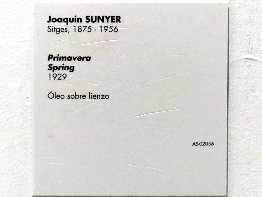 Joaquim Sunyer (1912–1929), Frühling, Madrid, Museo Reina Sofía, Saal 201.04, 1929, Bild 2/2