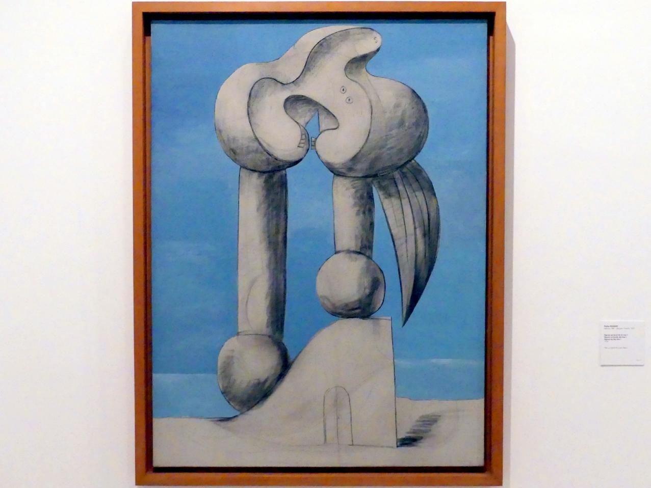 Pablo Picasso (1897–1972), Figuren am Meer I, Madrid, Museo Reina Sofía, Saal 204, 1932, Bild 1/2