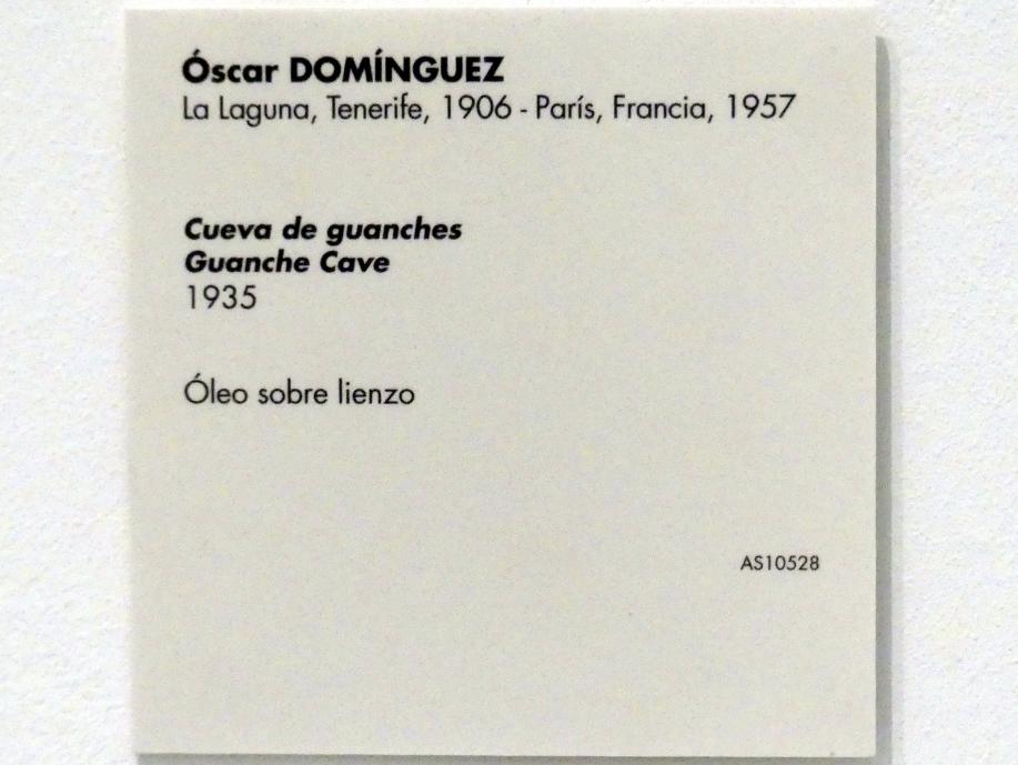Óscar Domínguez (1932–1943), Guanchen-Höhle, Madrid, Museo Reina Sofía, Saal 205, 1935, Bild 2/2