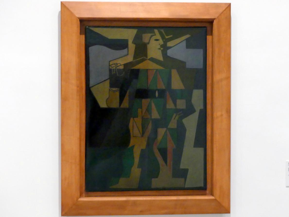Juan Gris (1911–1926), Harlekin, Madrid, Museo Reina Sofía, Saal 208, 1918, Bild 1/2