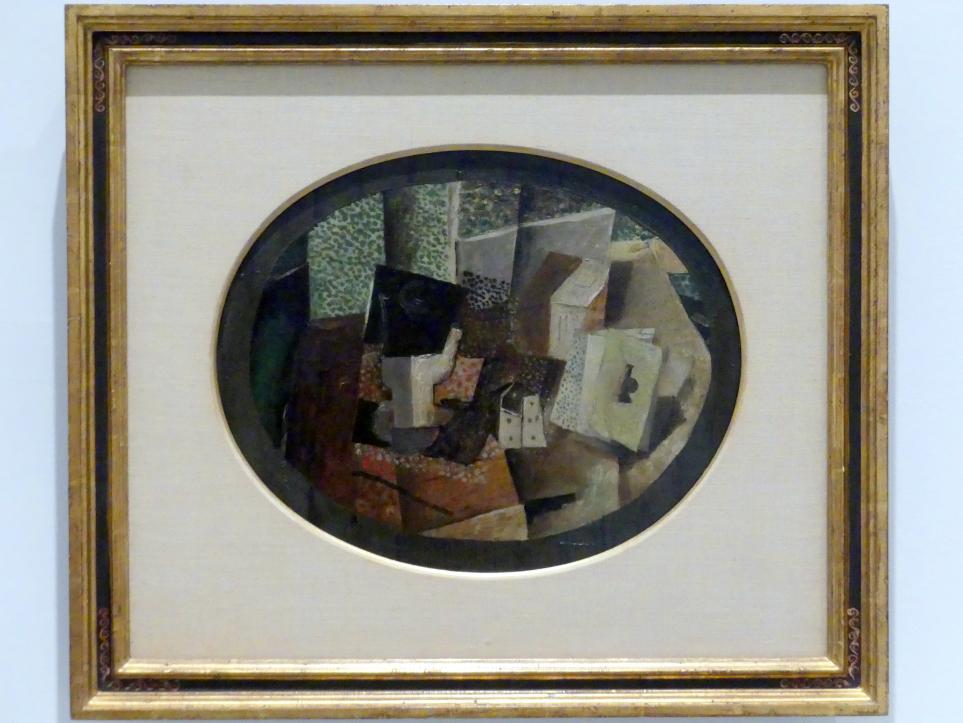 Georges Braque (1906–1956), Karten und Würfel, Madrid, Museo Reina Sofía, Saal 210, 1914