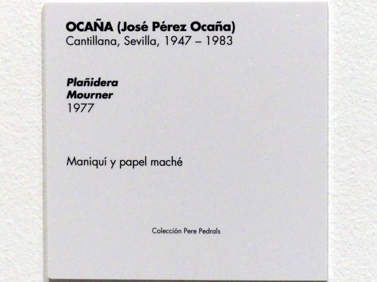 Ocaña (José Pérez Ocaña) (1977), Trauernde, Madrid, Museo Reina Sofía, Saal 001.08, 1977, Bild 5/5