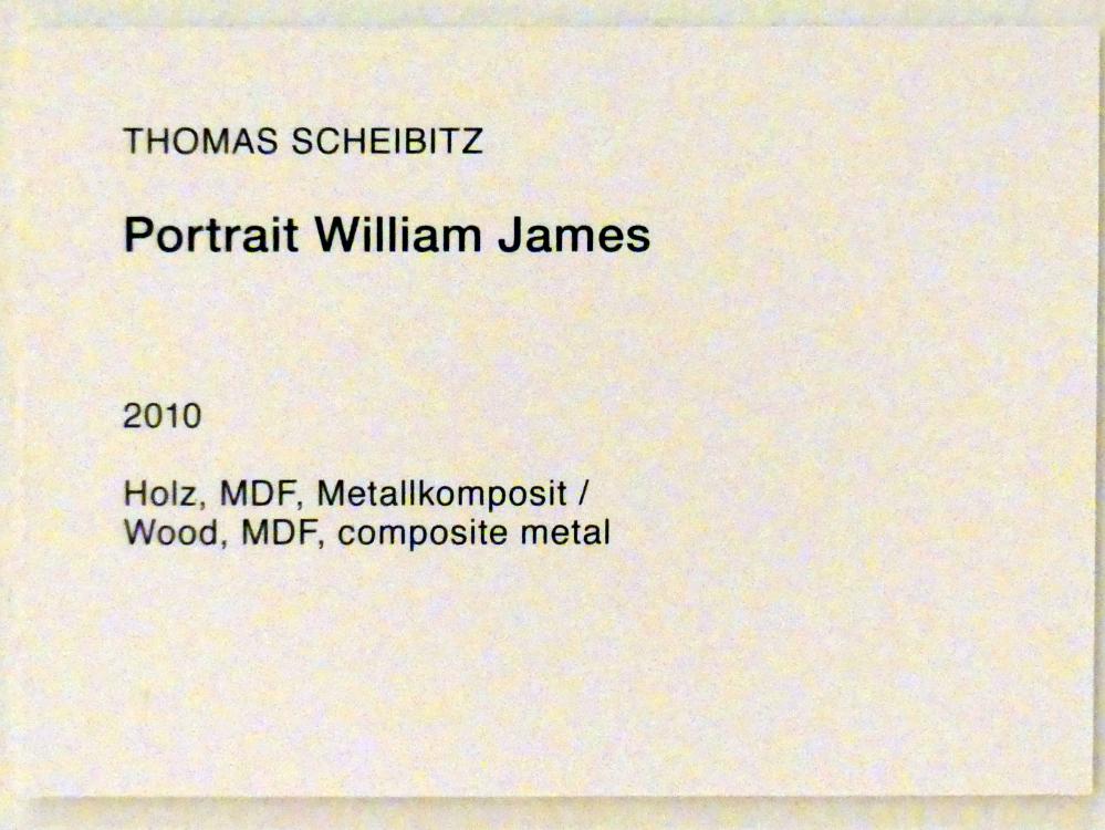 Thomas Scheibitz (1994–2019), Porträt William James, Berlin, Museum Berggruen, Stülerbau, Erdgeschoss, Saal 5, 2010, Bild 4/4