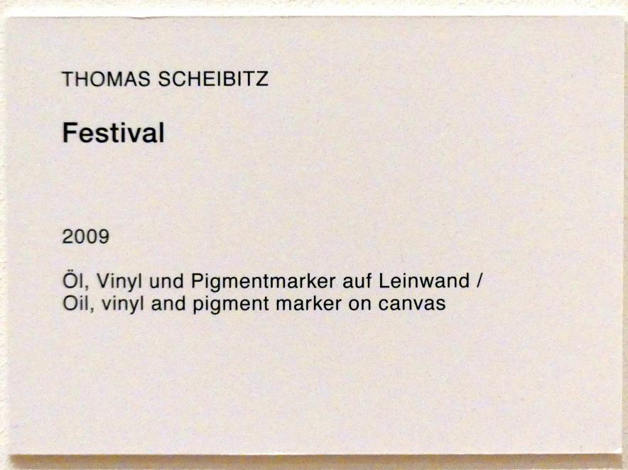 Thomas Scheibitz (1994–2019), Festival, Berlin, Museum Berggruen, Stülerbau, 1. Obergeschoss, 2009, Bild 2/2