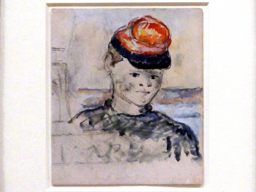 Paul Cézanne (1866–1906), Junge mit Schirmmütze, Berlin, Museum Berggruen, Kommandantenhaus, Erdgeschoss, Saal 2, um 1877, Bild 2/3