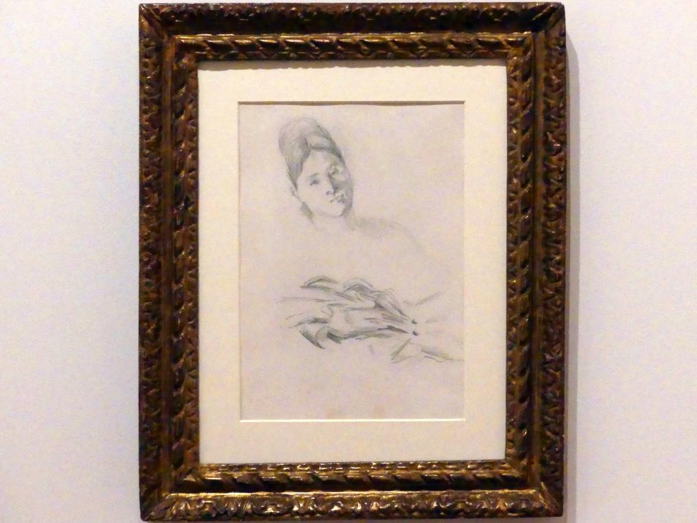 Paul Cézanne (1866–1906), Hortense Fiquet (Madame Cézanne), Berlin, Museum Berggruen, Kommandantenhaus, Erdgeschoss, Saal 2, um 1874–1876
