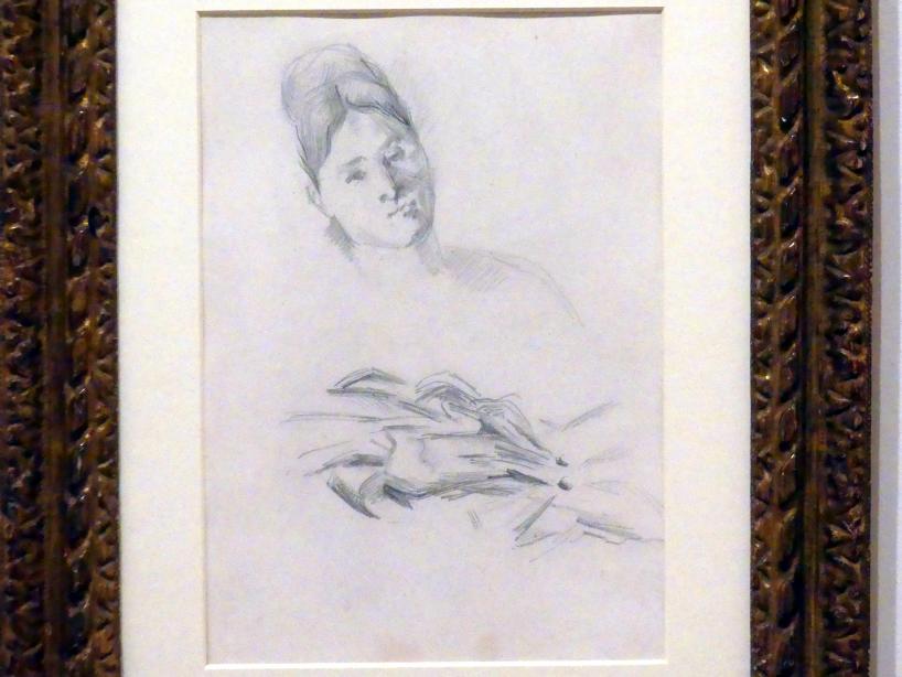Paul Cézanne (1866–1906), Hortense Fiquet (Madame Cézanne), Berlin, Museum Berggruen, Kommandantenhaus, Erdgeschoss, Saal 2, um 1874–1876, Bild 2/3