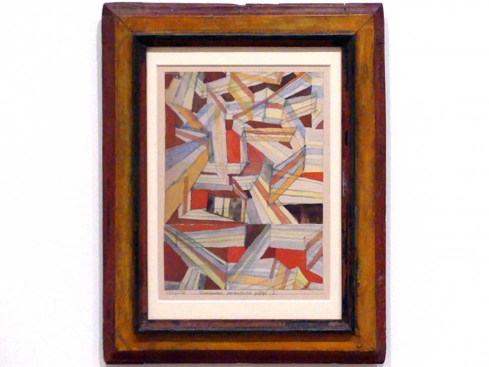 Paul Klee (1904–1940), transparent-perspectivisch gefügt (I), Berlin, Museum Berggruen, Kommandantenhaus, 1. Obergeschoss, 1921