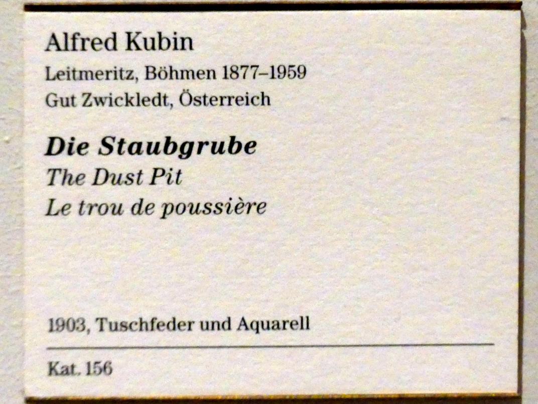 Alfred Kubin (1903–1905), Die Staubgrube, Berlin, Sammlung Scharf-Gerstenberg, Erdgeschoß, Saal 5, 1903, Bild 3/3