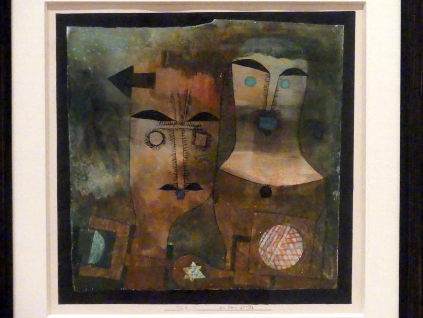 Paul Klee (1904–1940), ein Paar Götter (1924, 11), Berlin, Sammlung Scharf-Gerstenberg, Obergeschoß, Saal 8, 1924, Bild 2/3