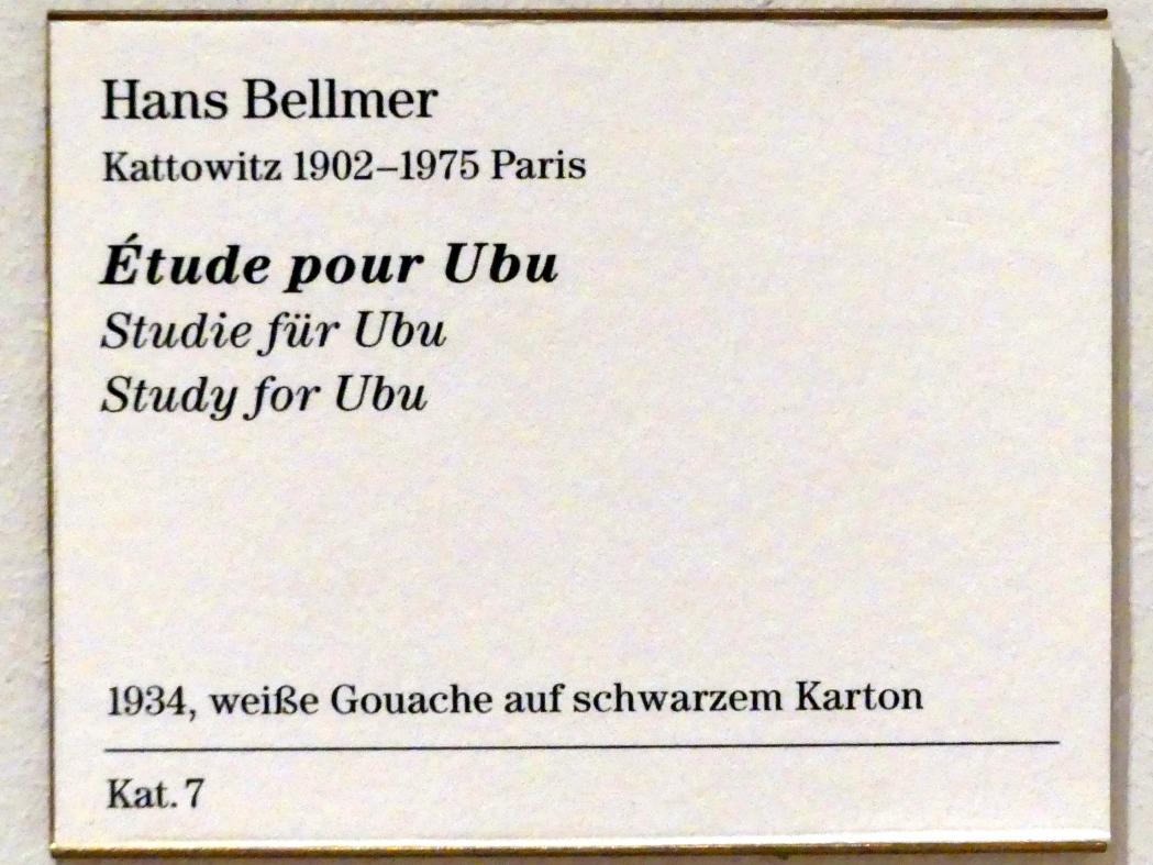 Hans Bellmer (1934–1970), Studie für Ubu, Berlin, Sammlung Scharf-Gerstenberg, Obergeschoß, Saal 9, 1934, Bild 3/3