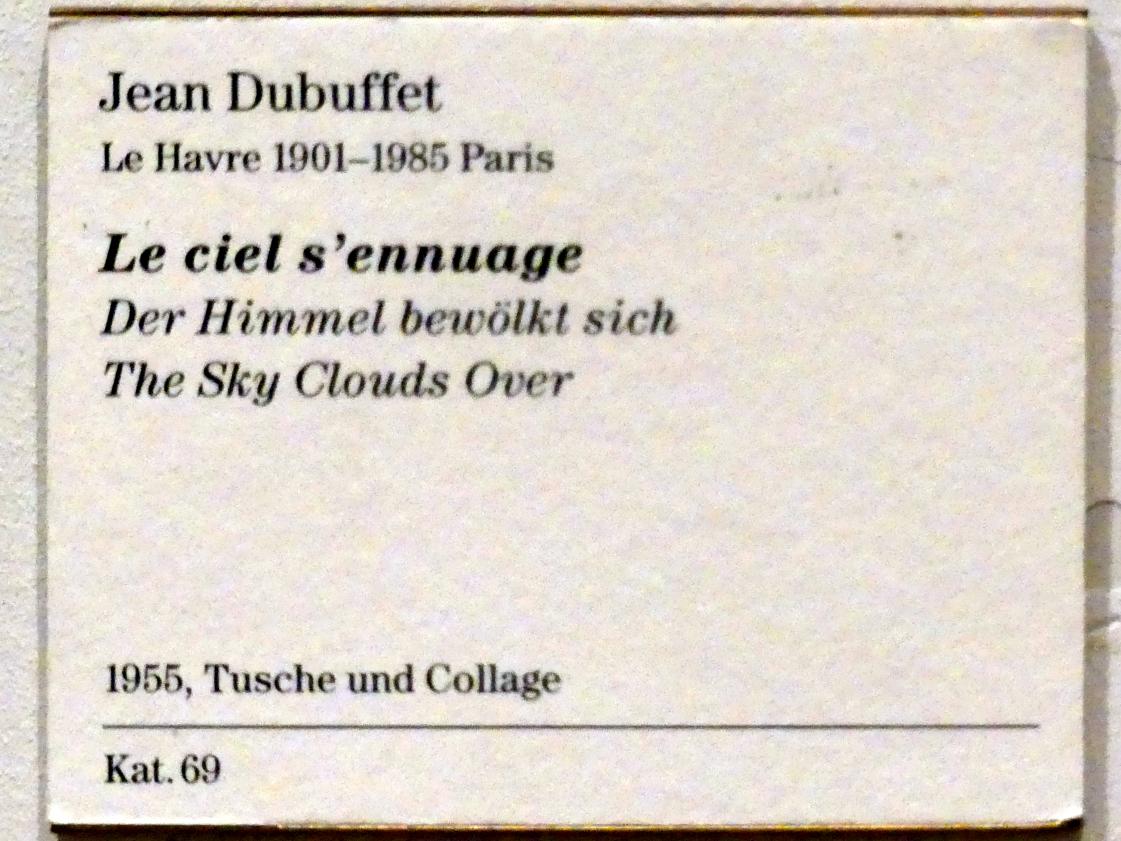 Jean Dubuffet (1943–1965), Der Himmel bewölkt sich, Berlin, Sammlung Scharf-Gerstenberg, Obergeschoß, Saal 10, 1955, Bild 2/2