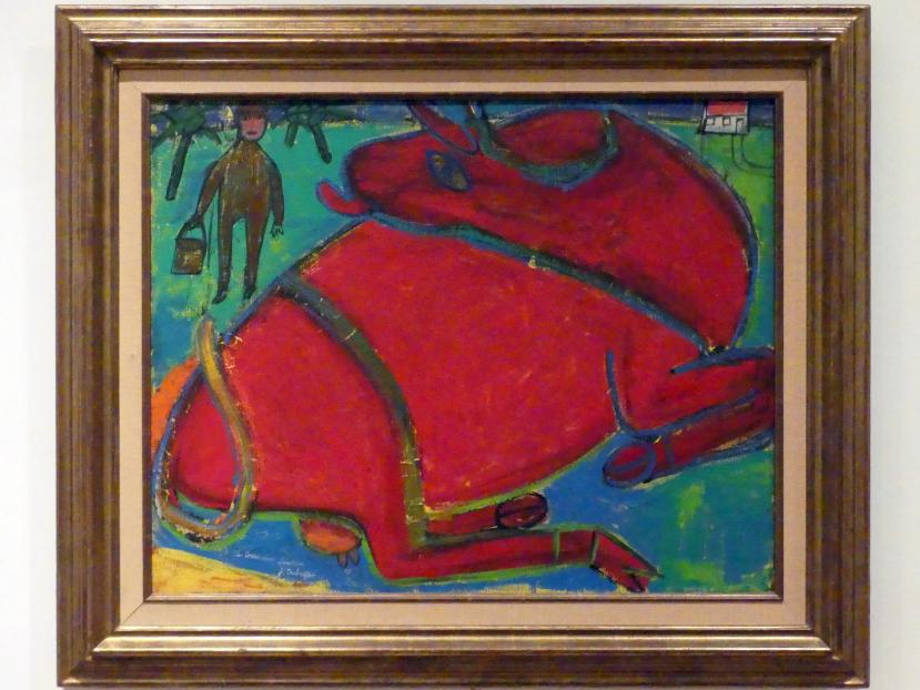 Jean Dubuffet (1943–1965), Rote Kuh, Berlin, Sammlung Scharf-Gerstenberg, Obergeschoß, Saal 10, 1943, Bild 1/2