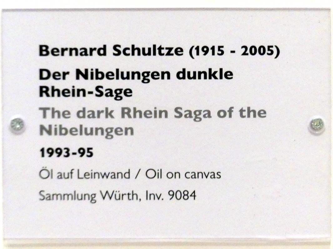 Bernard Schultze (1947–1996), Der Nibelungen dunkle Rhein-Sage, Schwäbisch Hall, Kunsthalle Würth, Ausstellung "Lust auf mehr" vom 30.09.2019 - 20.09.2020, Erdgeschoss, 1993–1995, Bild 2/2