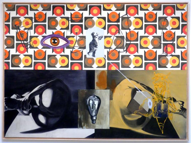 David Salle (1986–2006), Candy Weeping to be Eaten, Schwäbisch Hall, Kunsthalle Würth, Ausstellung "Lust auf mehr" vom 30.09.2019 - 20.09.2020, Obergeschoss, 1986