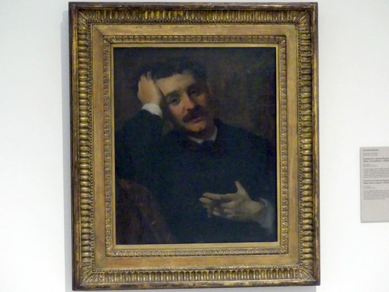 Edgar Degas (1855–1909), Porträt von Lorenzo Pagans (Mann mit Zigarre), Prag, Nationalgalerie im Messepalast, Das lange Jahrhundert, Saal 1, 1882