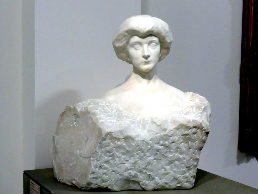 Josef Mařatka (1905–1925), Büste Tereza Koseová, Prag, Nationalgalerie im Messepalast, Das lange Jahrhundert, Saal 2, 1909
