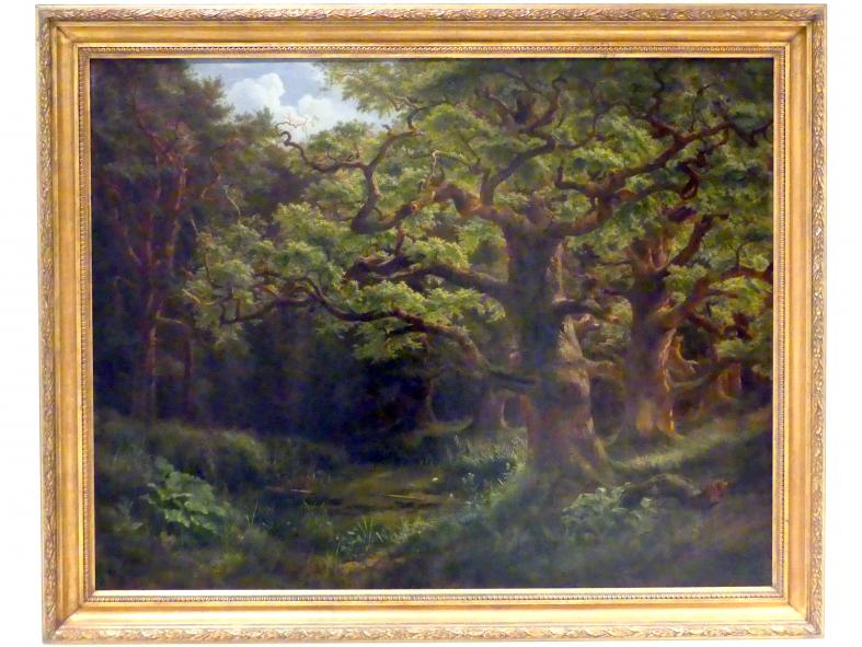 Bedřich Havránek (1851–1853), Wald in Choltice bei Pardubice, Prag, Nationalgalerie im Messepalast, Das lange Jahrhundert, Saal 19, 1853, Bild 1/2