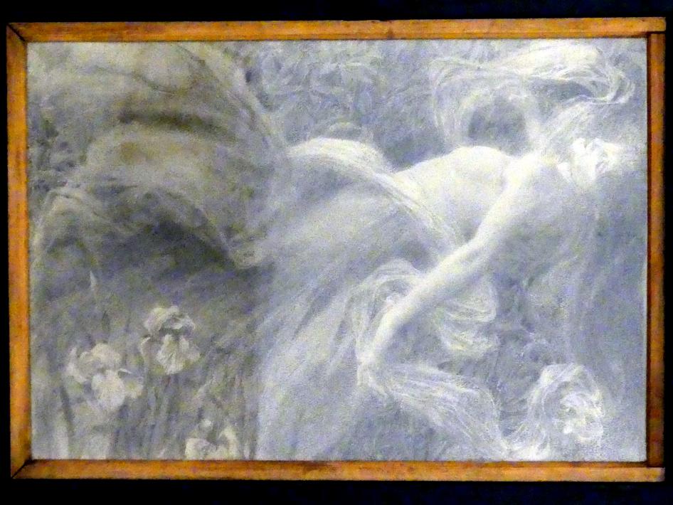 Jan Preisler (1895–1912), Wind und Brise - Triptychon, Prag, Nationalgalerie im Messepalast, Das lange Jahrhundert, Saal 22, 1896, Bild 2/5