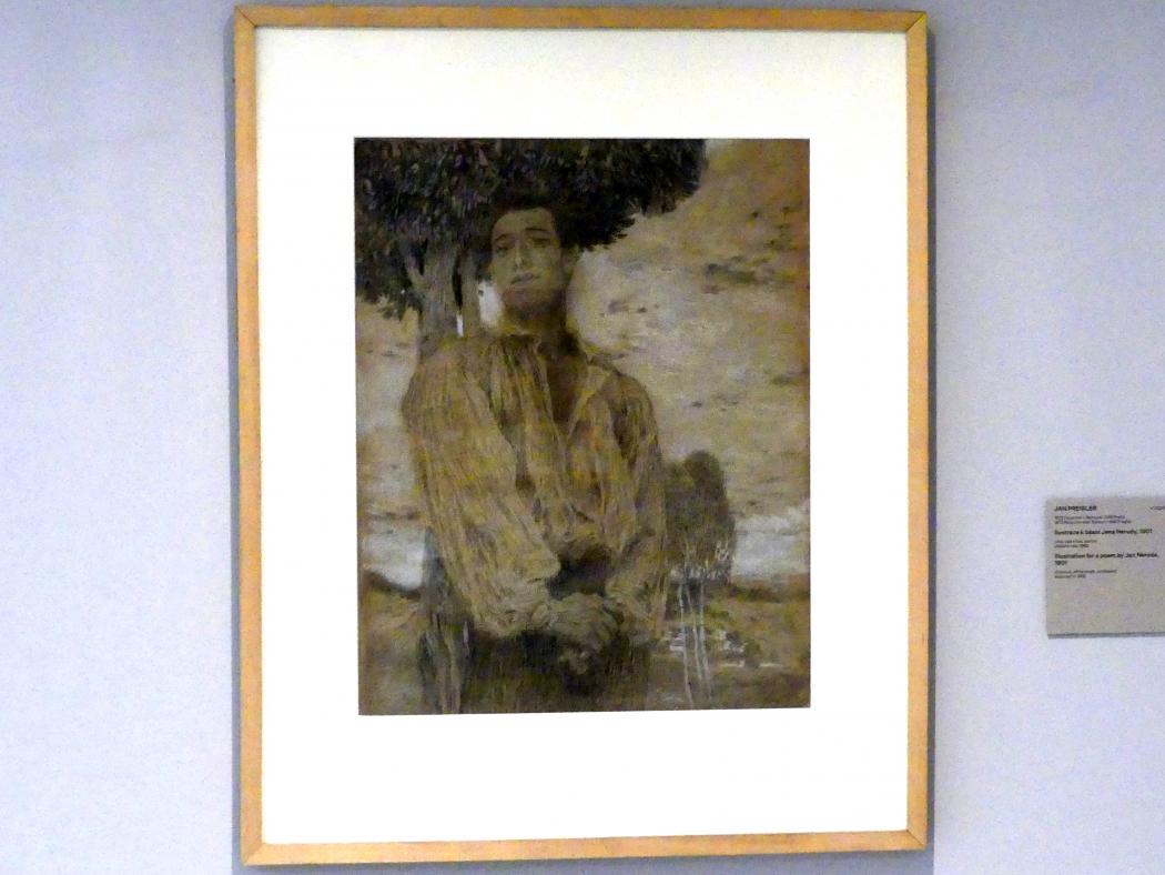 Jan Preisler (1895–1912), Illustration für ein Gedicht von Jan Neruda, Prag, Nationalgalerie im Messepalast, Das lange Jahrhundert, Saal 22, 1901
