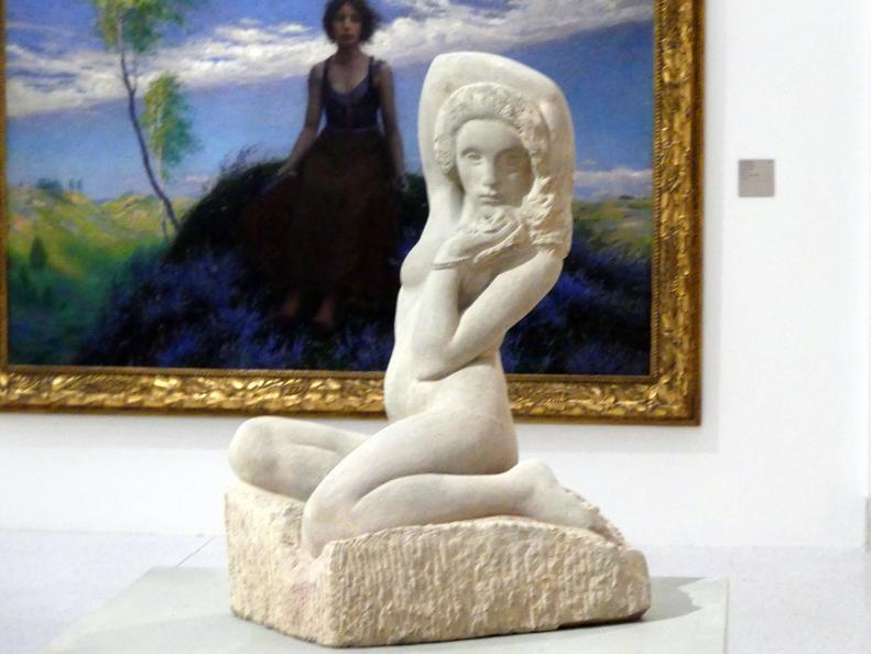 Jan Štursa (1904–1924), Melancholisches Mädchen, Prag, Nationalgalerie im Messepalast, Das lange Jahrhundert, Saal 28, 1906
