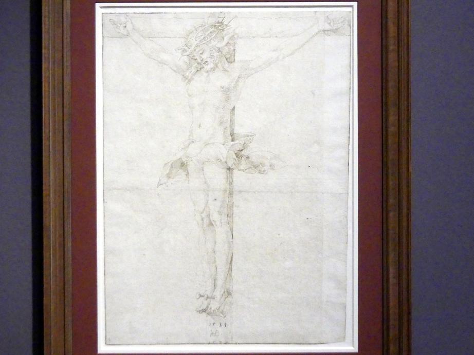 Hans Baldung Grien (1500–1544), Christus am Kreuz, Karlsruhe, Staatliche Kunsthalle, Ausstellung "Hans Baldung Grien, heilig | unheilig", Saal 11, 1533