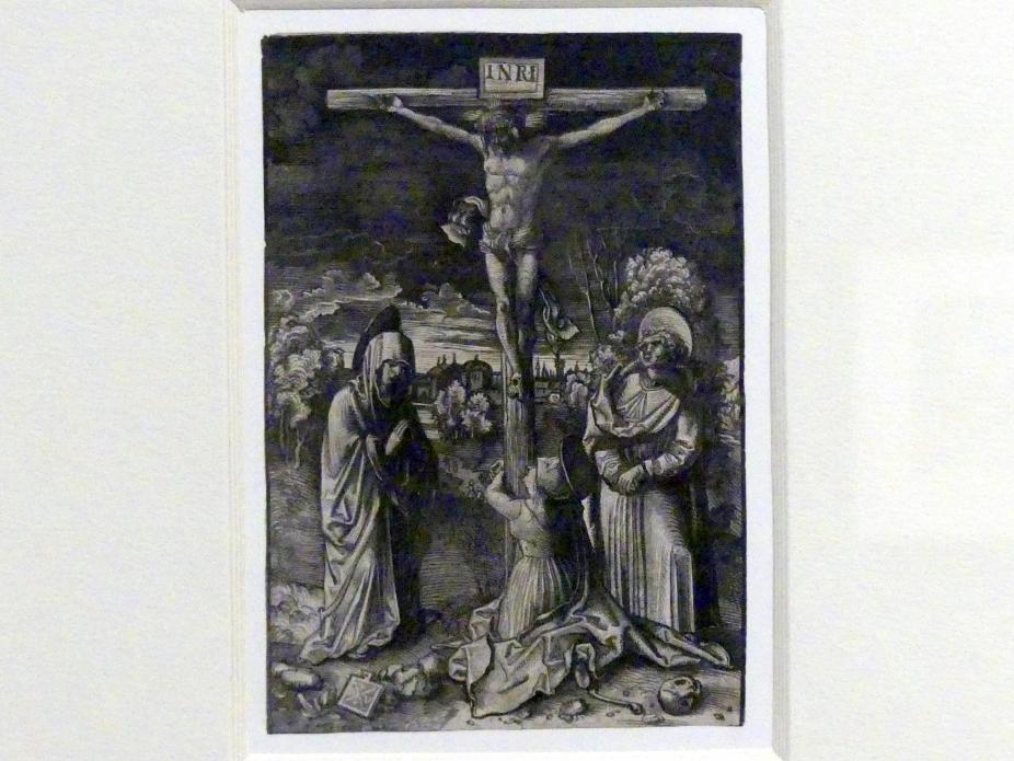Johannes Wechtlin (1510), Christus am Kreuz mit Maria, Johannes und Maria Magdalena, Karlsruhe, Staatliche Kunsthalle, Ausstellung "Hans Baldung Grien, heilig | unheilig", Saal 10, um 1510