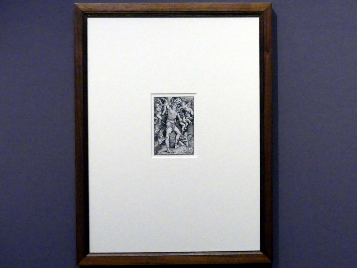 Hans Baldung Grien (1500–1544), Der kleine heilige Sebastian, Karlsruhe, Staatliche Kunsthalle, Ausstellung "Hans Baldung Grien, heilig | unheilig", Saal 10, 1512, Bild 2/3
