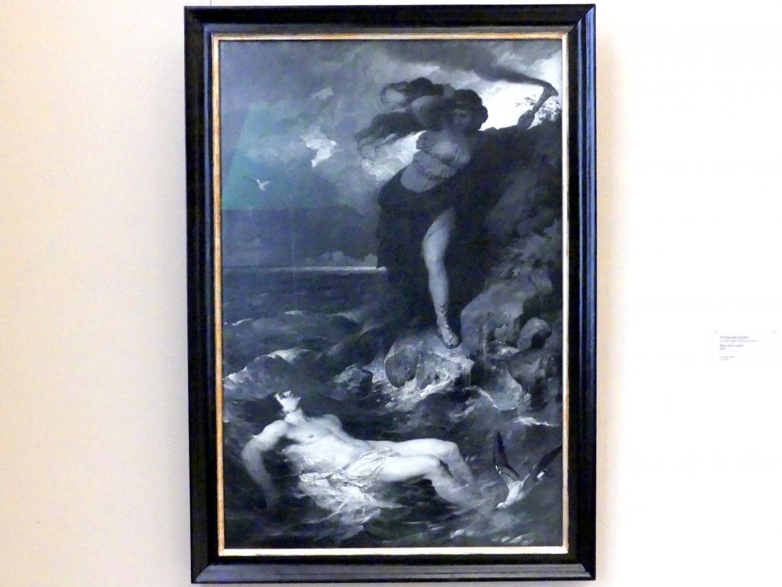 Ferdinand Keller (1864–1904), Hero und Alexander, Karlsruhe, Staatliche Kunsthalle, Saal 61, 1875, Bild 1/2