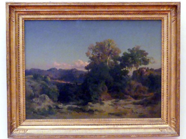 Arnold Böcklin (1851–1897), Landschaft im Albanergebirge, Karlsruhe, Staatliche Kunsthalle, Saal 63, 1851
