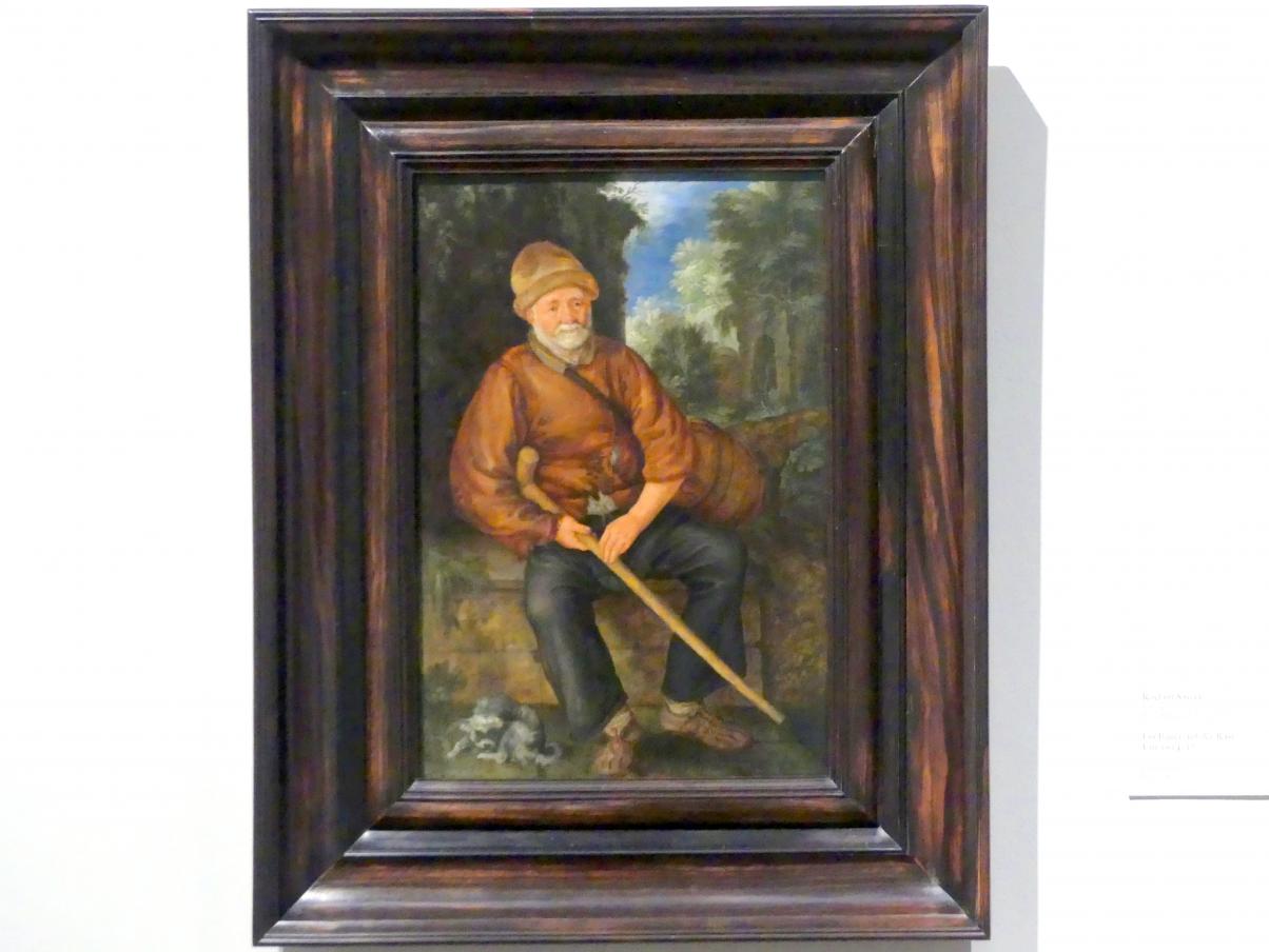 Roelant Savery (1602–1634), Ein Bauer auf der Rast, Karlsruhe, Staatliche Kunsthalle, Saal 70, um 1614–1617, Bild 1/2
