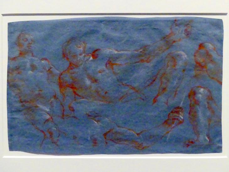 Giovanni Battista Tiepolo (1715–1785), Männliche Aktstudien, Stuttgart, Staatsgalerie, Ausstellung "Tiepolo"  vom 11.10.2019 - 02.02.2020, Saal 7: Aktstudien, 1752, Bild 1/3