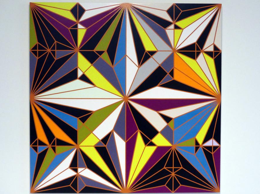 Sarah Morris (1996–2017), Black Ant [Origami], Stuttgart, Kunstmuseum, Gang, 2009, Bild 1/2