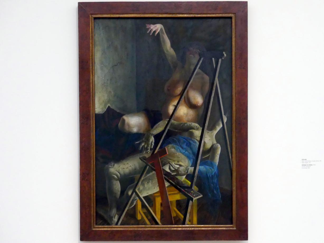 Otto Dix (1913–1949), Stillleben im Atelier, Stuttgart, Kunstmuseum, Saal 3, 1924, Bild 1/2