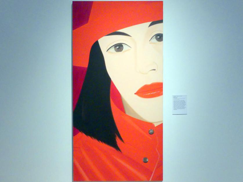 Alex Katz (1960–2017), Red Coat - Roter Mantel, New York, Metropolitan Museum of Art (Met), Saal 915, 1982, Bild 1/2