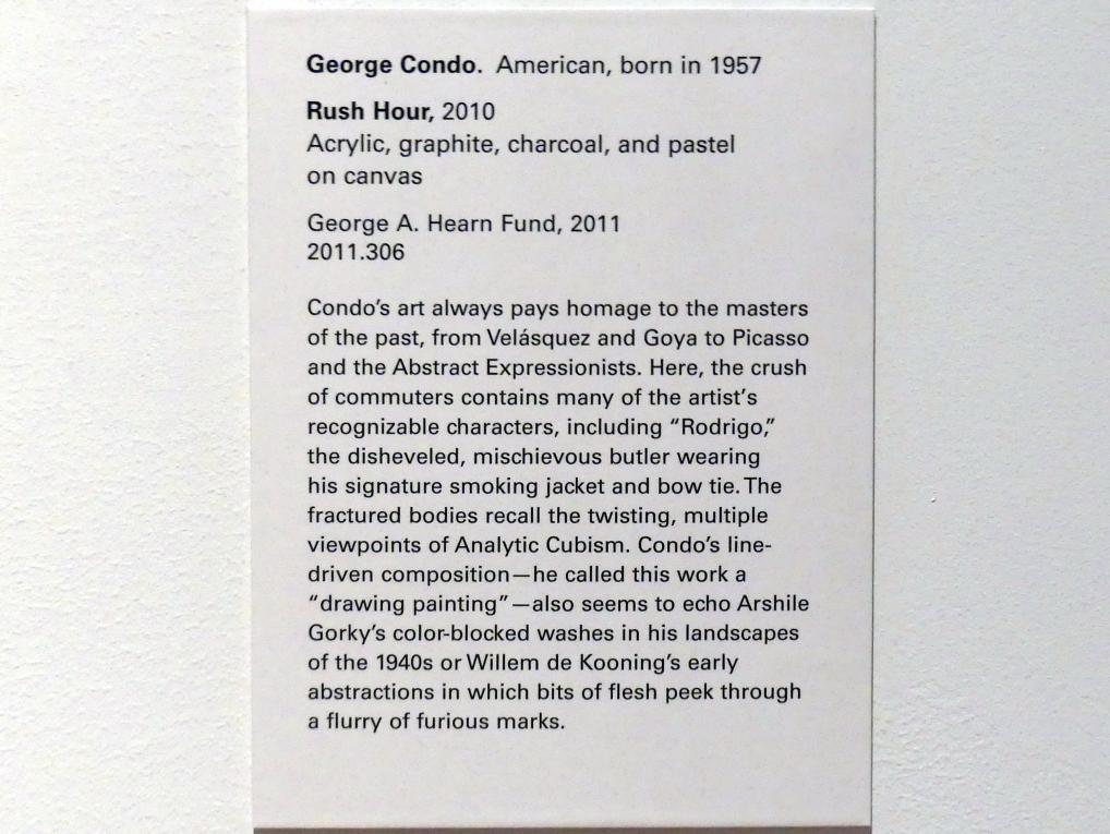 George Condo (2010), Rush Hour - Hauptverkehrszeit, New York, Metropolitan Museum of Art (Met), Saal 915, 2010, Bild 2/2