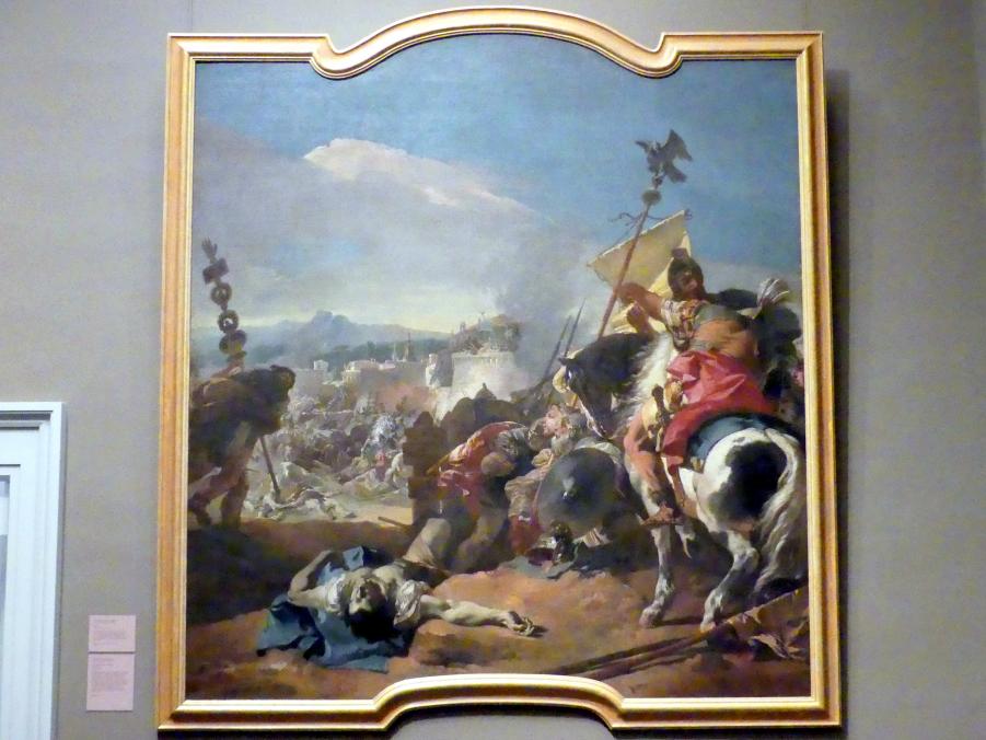 Giovanni Battista Tiepolo (1715–1785), Die Eroberung Karthagos, Venedig, Palazzo Secco Dolfin, jetzt New York, Metropolitan Museum of Art (Met), Saal 600, 1725–1729