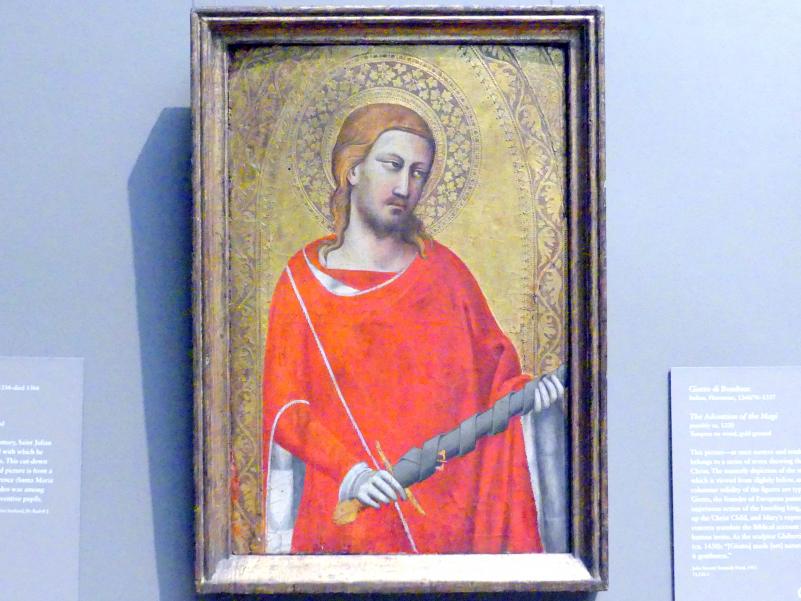 Taddeo Gaddi (1334–1345), Heiliger Julian, Florenz, Chiesa di Santa Maria Vergine della Croce al Tempio, jetzt New York, Metropolitan Museum of Art (Met), Saal 644, um 1340–1350