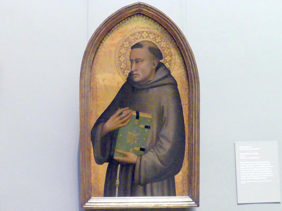 Maso di Banco (1335–1341), Heiliger Antonius von Padua, New York, Metropolitan Museum of Art (Met), Saal 644, um 1340, Bild 1/2