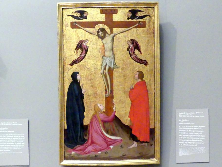 Stefano da Verona (Stefano di Giovanni) (1400), Kreuzigung, New York, Metropolitan Museum of Art (Met), Saal 644, um 1400, Bild 1/2