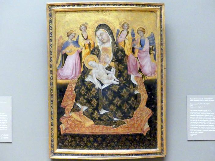 Pietro di Domenico aus Montepulciano (1420), Maria mit Kind und Engeln, New York, Metropolitan Museum of Art (Met), Saal 644, 1420, Bild 1/2