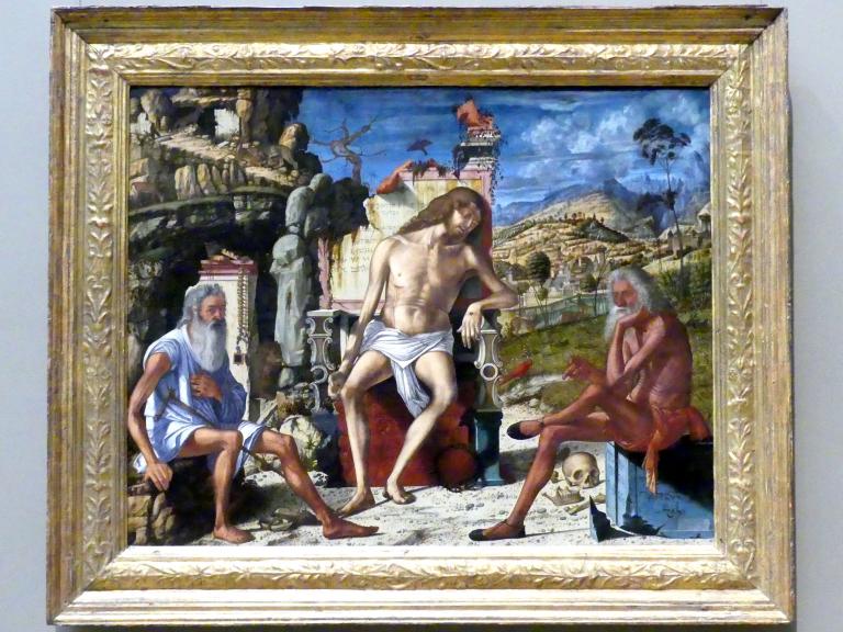 Vittore Carpaccio (1490–1514), Meditation über die Passion Christi, New York, Metropolitan Museum of Art (Met), Saal 641, um 1490, Bild 1/2