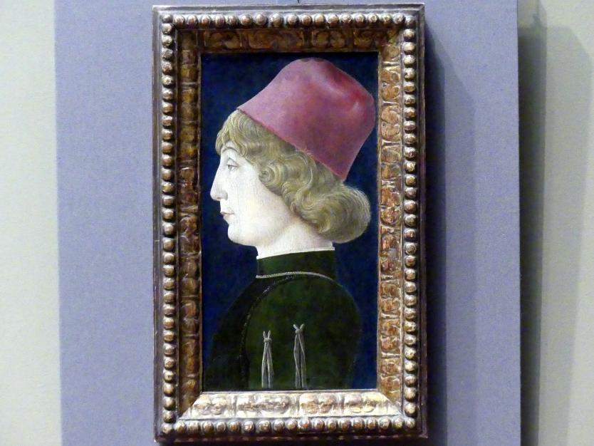 Cosmè (Cosimo) Tura (1457–1486), Bildnis eines jungen Mannes, New York, Metropolitan Museum of Art (Met), Saal 641, um 1470–1480