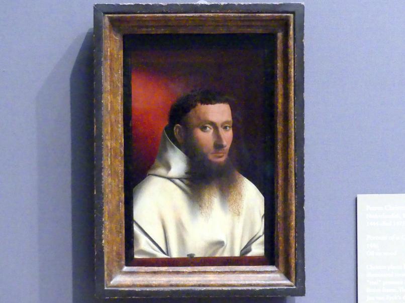 Petrus Christus (1446–1470), Porträt eines Kartäusers, New York, Metropolitan Museum of Art (Met), Saal 641, 1446