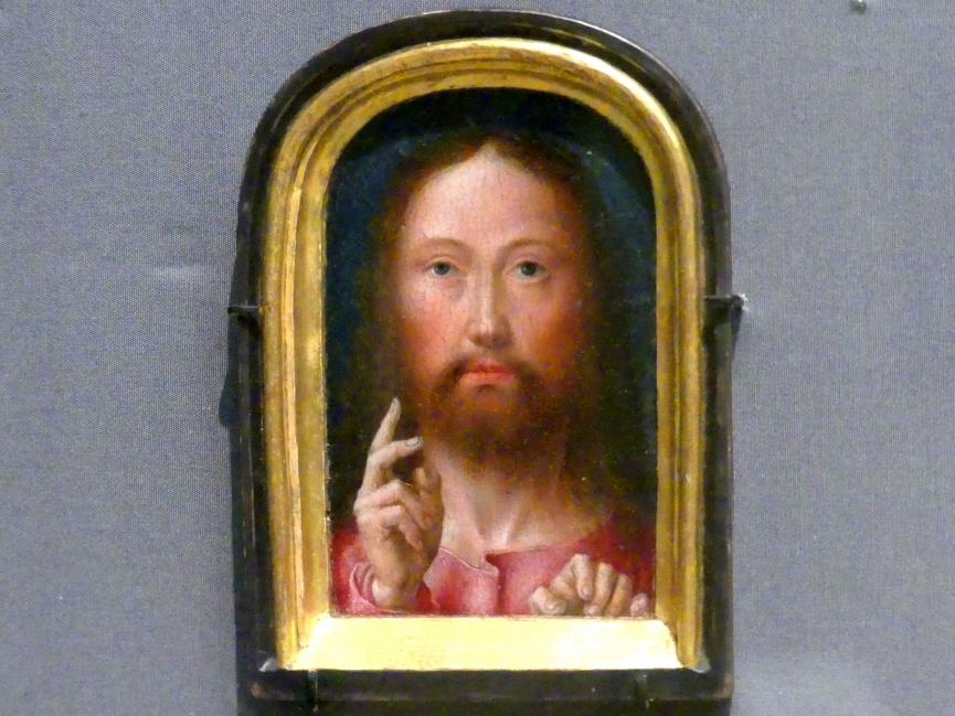 Gerard David (1475–1519), Segnender Christus, New York, Metropolitan Museum of Art (Met), Saal 641, um 1500–1505