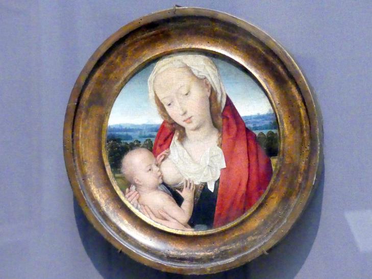 Hans Memling (1467–1491), Maria mit Kind, New York, Metropolitan Museum of Art (Met), Saal 641, um 1475–1480, Bild 1/2