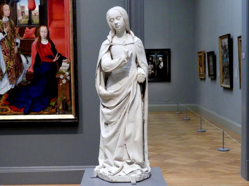 Jean de Chartres (Jean Guilhomet) (1505), Maria aus einer Verkündigung, New York, Metropolitan Museum of Art (Met), Saal 640, um 1500–1510, Bild 1/4