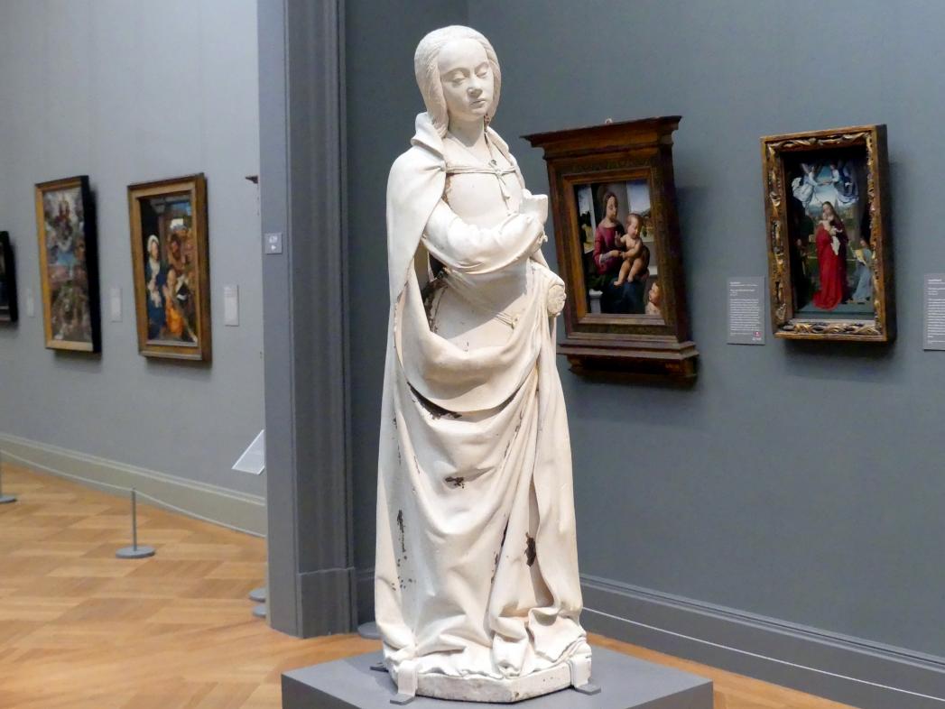 Jean de Chartres (Jean Guilhomet) (1505), Maria aus einer Verkündigung, New York, Metropolitan Museum of Art (Met), Saal 640, um 1500–1510, Bild 3/4