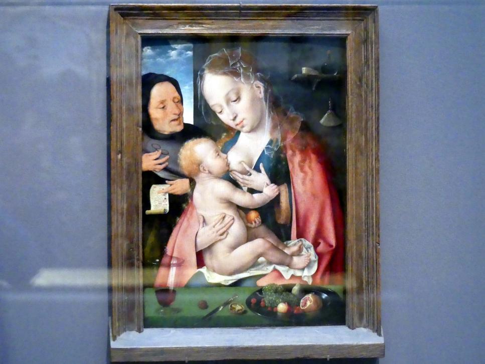 Joos van Cleve (Joos van der Beke) (1507–1538), Heilige Familie, New York, Metropolitan Museum of Art (Met), Saal 639, um 1512–1513, Bild 1/2